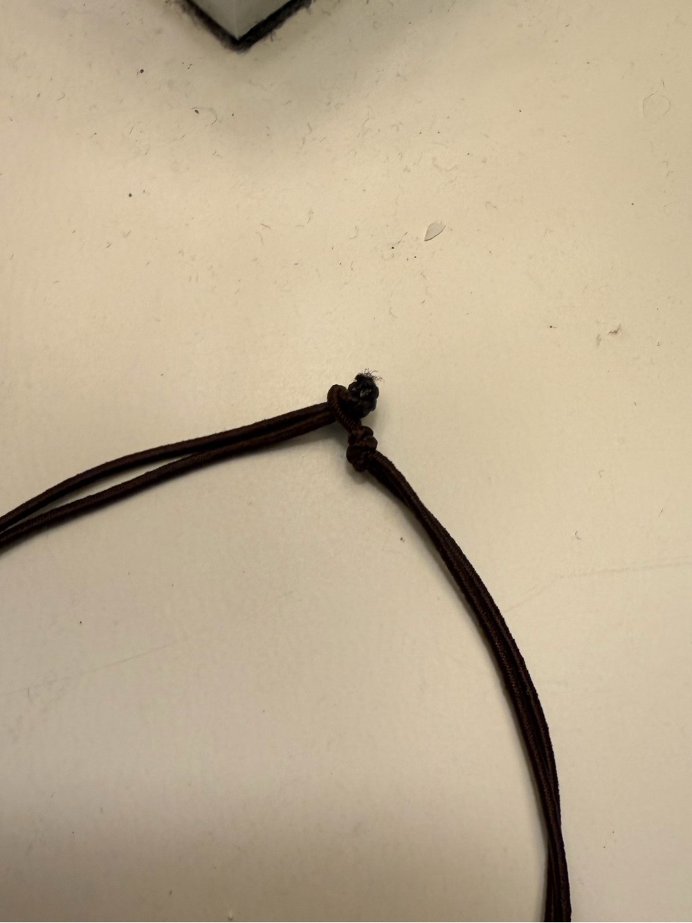 "Mom" bar tag brown cord adjustable gift dainty bracelet - Picture 4 of 4